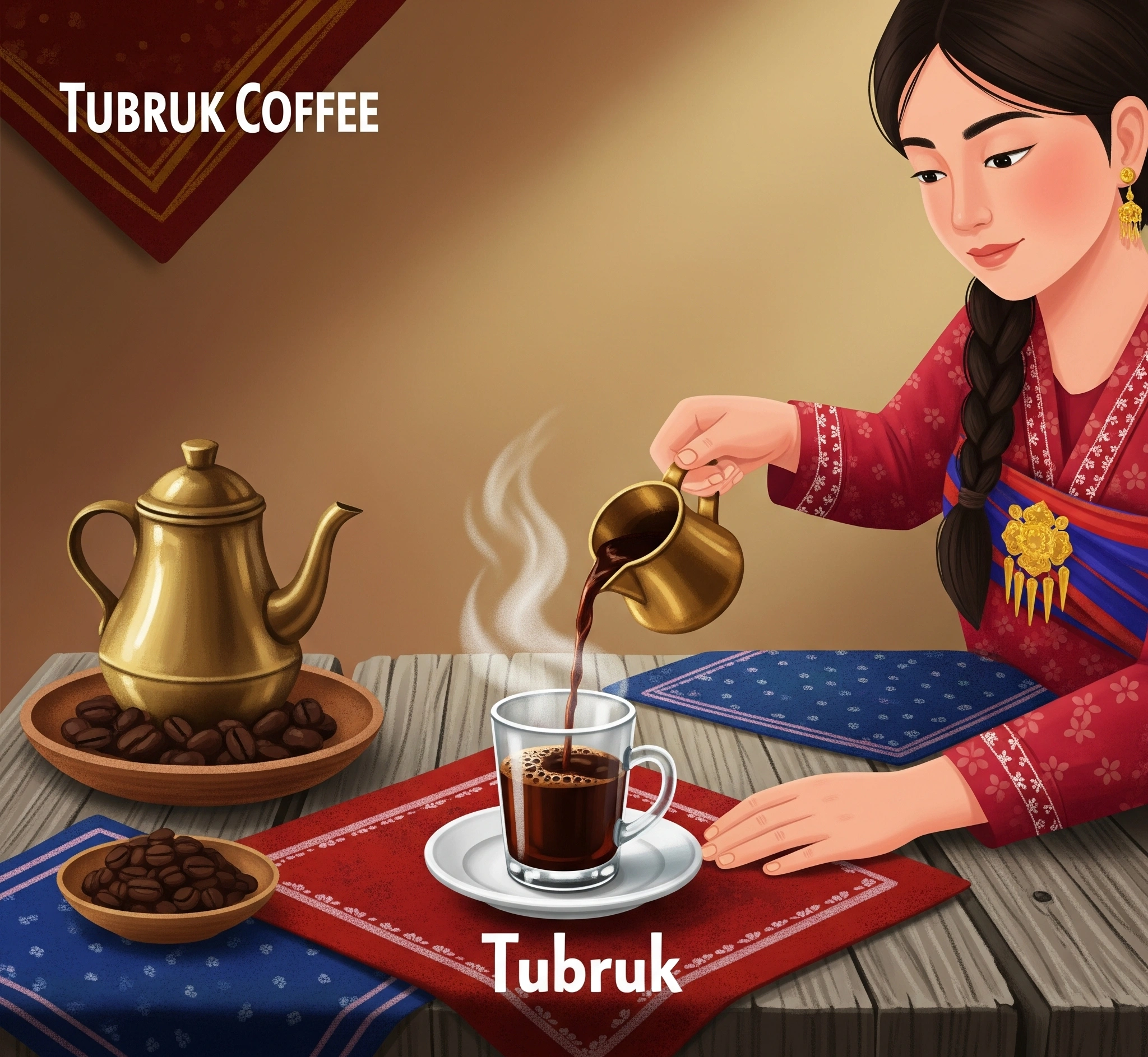 Ilustrasi Esensi Kopi Tubruk