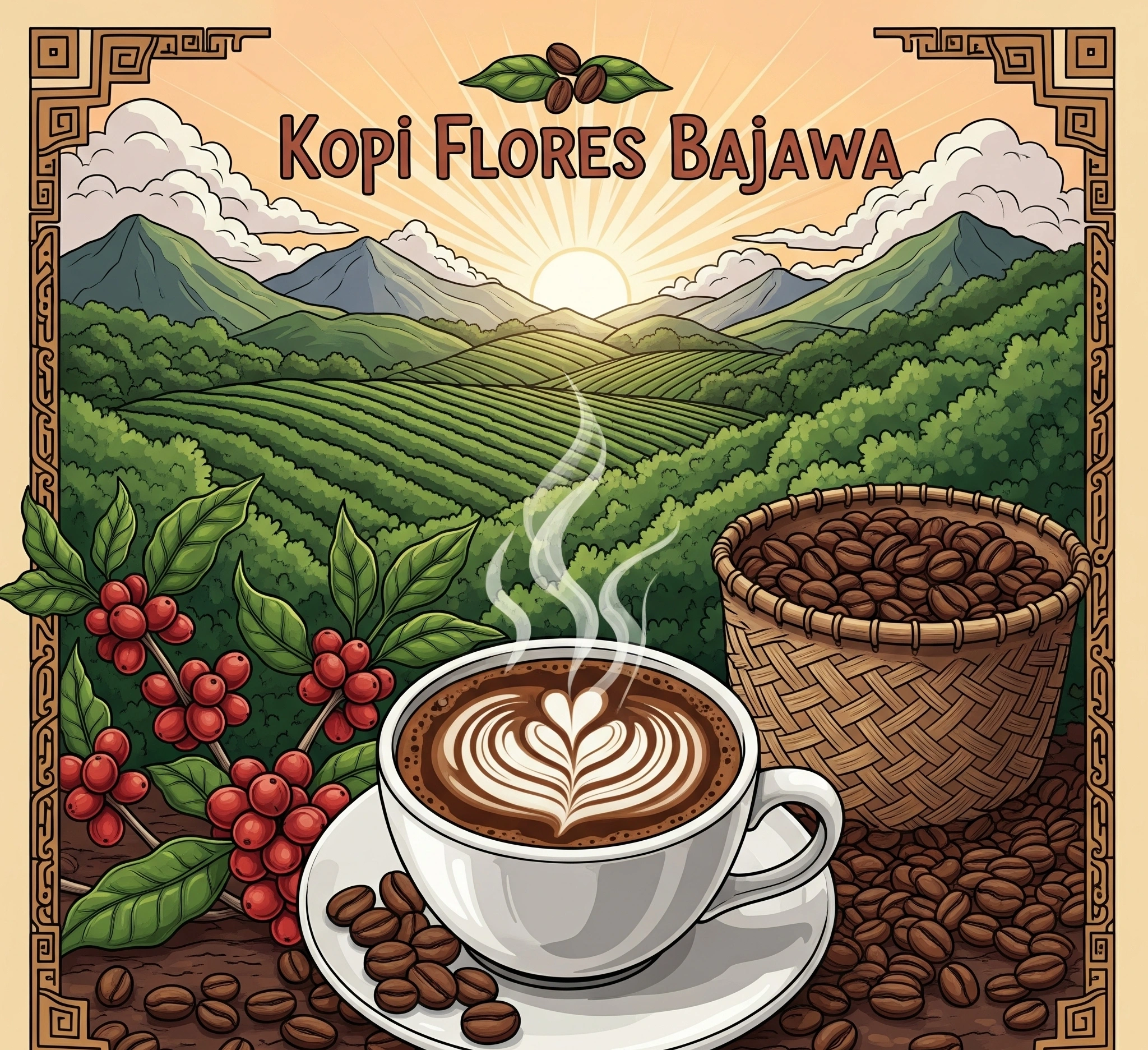 Menjelajahi Timur: Kopi Flores Bajawa, Aroma Rempah dari Tanah Indonesia